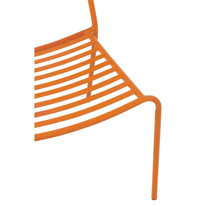 Tuinstoel Gestreept Metaal Oranje J-Line