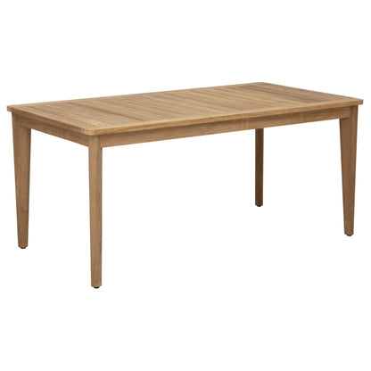 Tuintafel Amaro Outdoor 170cm van DTP Home, teakhouten tuintafel schuin van boven gezien