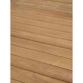 Teakhouten tafelblad van de Tuintafel Amaro Outdoor van DTP Home met zichtbare nerf