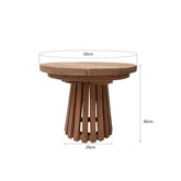 Afmetingen Tuintafel Cindo Ø50cm: Ø50cm x H40cm