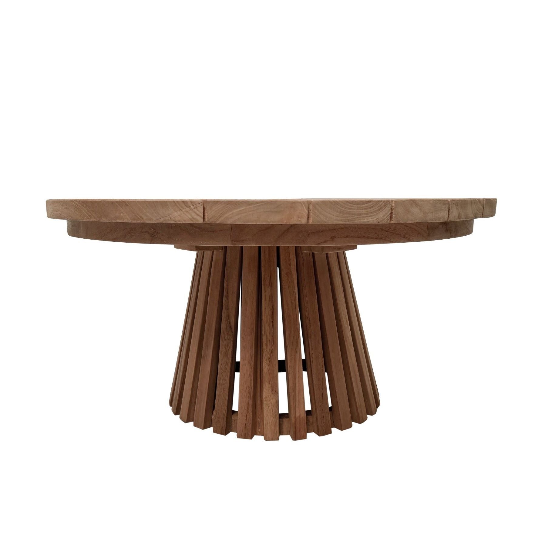 Tuintafel Cindo Ø80cm schuin vooraanzicht