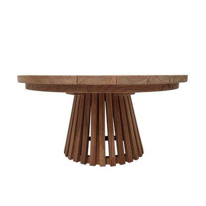 Tuintafel Cindo Ø80cm schuin vooraanzicht
