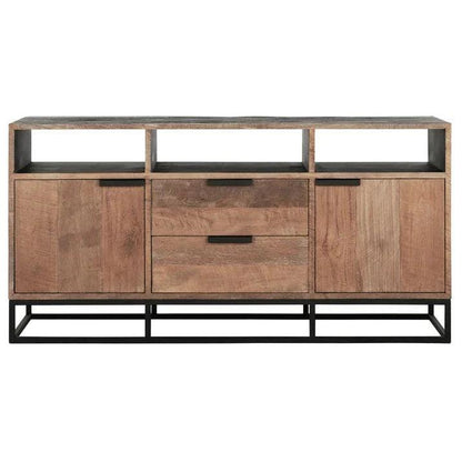 TV-meubel Cosmo No.3 200cm van DTP Home, close-up van het gerecyclede teakhout