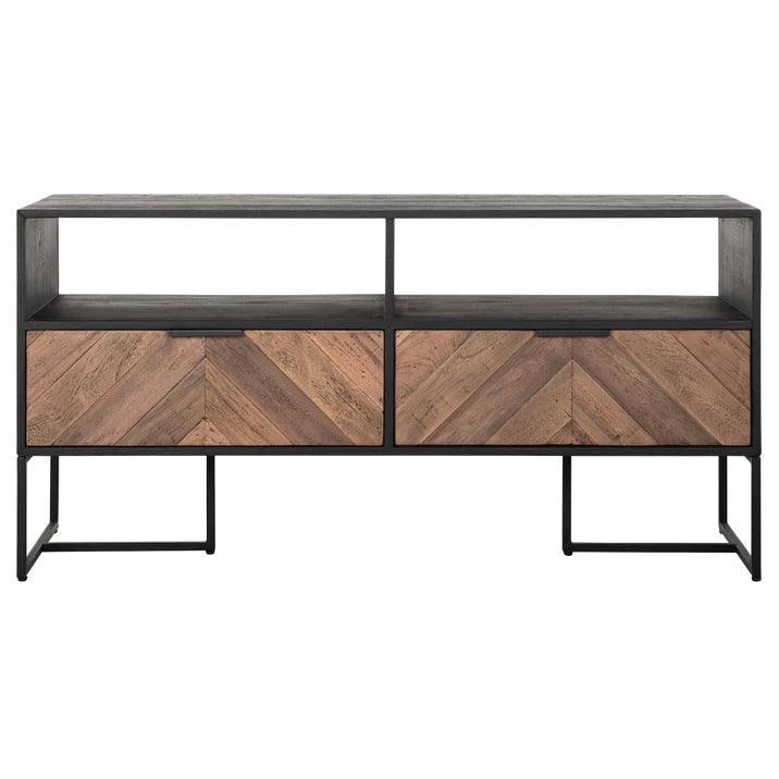 TV-meubel Criss Cross 120cm van DTP Home, geopende lade van dichtbij