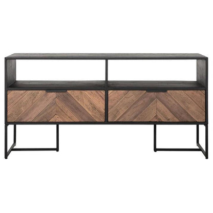TV-meubel Criss Cross 120cm van DTP Home, geopende lade van dichtbij