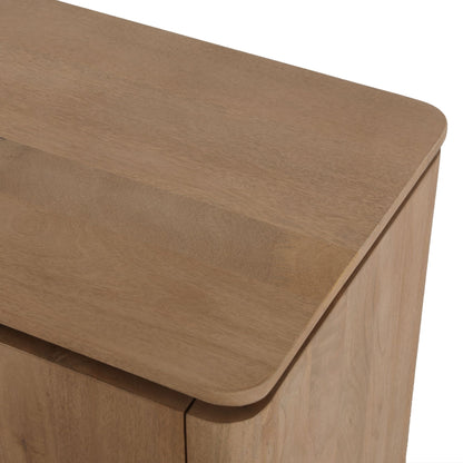 TV-meubel Dallas Naturel 165cm van Starfurn, handgemaakt van mangohout