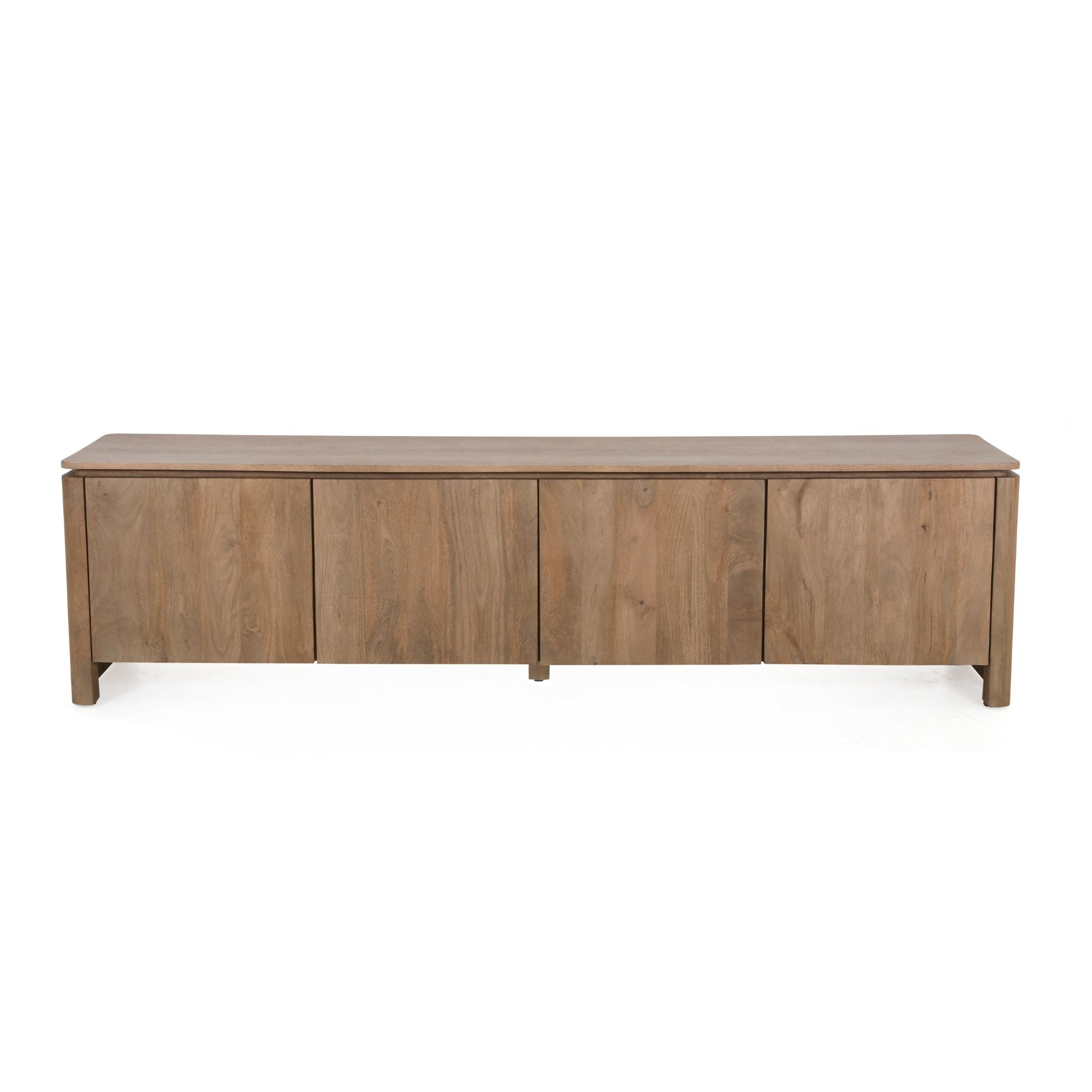TV-meubel Dallas Mangohout Naturel 210cm van Starfurn met vier deuren