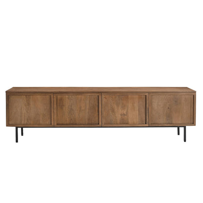 TV-meubel Elan 180cm in pecan mangohout, L180cm x B40cm x H50cm