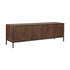 Tv Meubel Madison Mangohout Bruin 165cm van Starfurn, 165 cm breed meubel in een moderne woonkamer