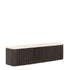 Hangend TV-meubel Maroon 140cm van DTP Home in mahoniehout met mortex blad