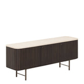 TV-meubel Maroon staand 140cm van DTP Home in mahoniehout met mortex blad