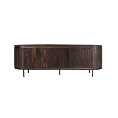 TV-meubel Noor van Livingfurn in donker mangohout Walnut, 170 cm breed