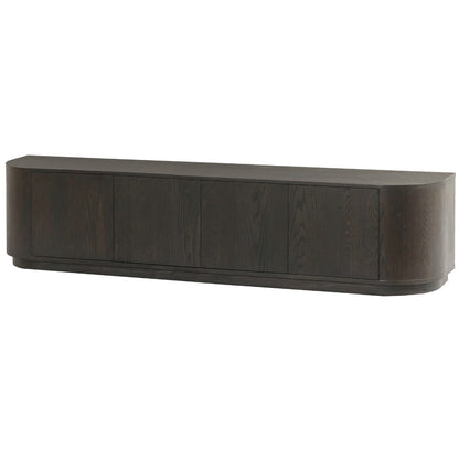 TV-meubel Novero eiken espresso 220cm van Livingfurn