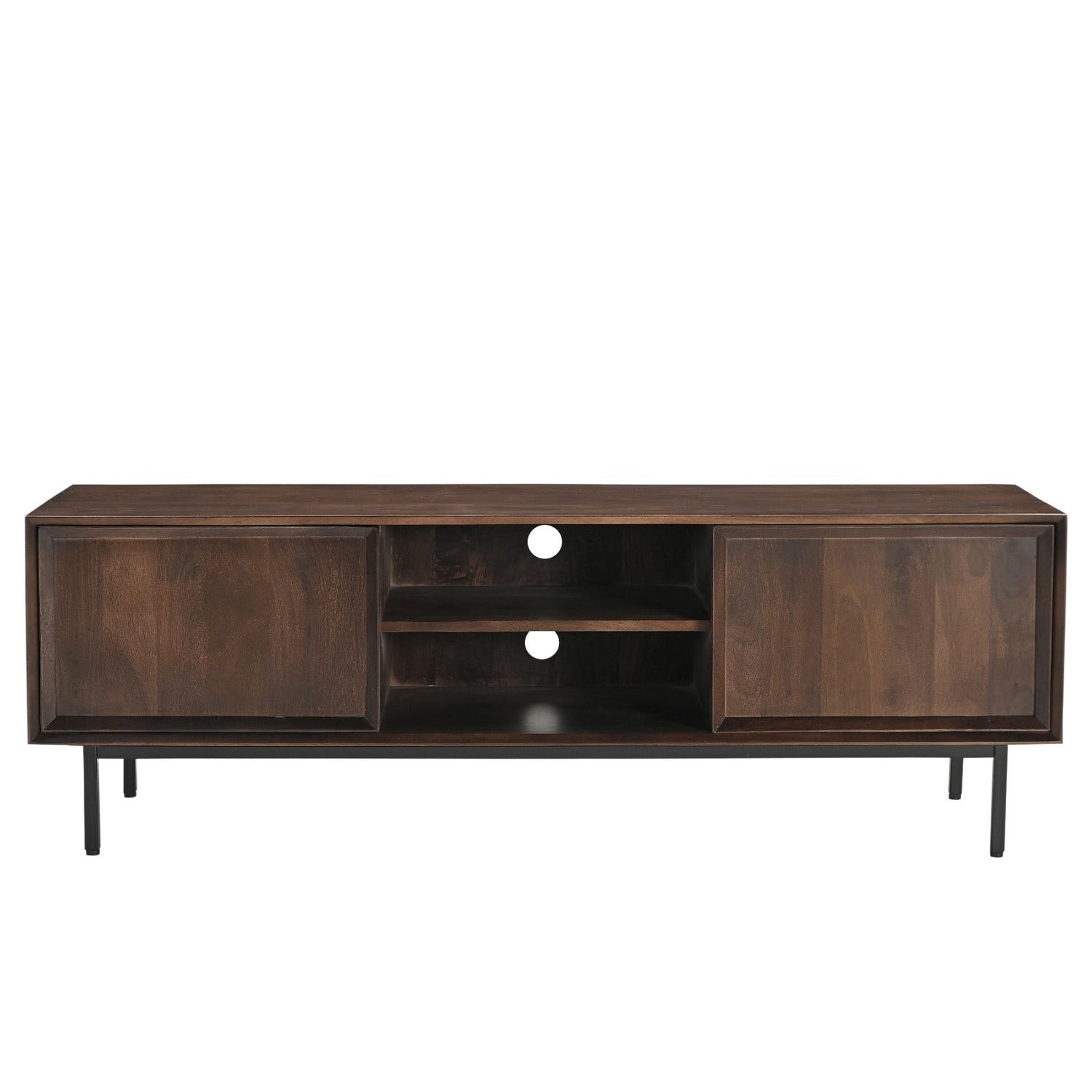 TV-meubel Ravenstein 150cm in chestnut mangohout, L150cm x B40cm x H50cm