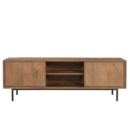 TV-meubel Ravenstein 150cm in pecan mangohout, L150cm x B40cm x H50cm