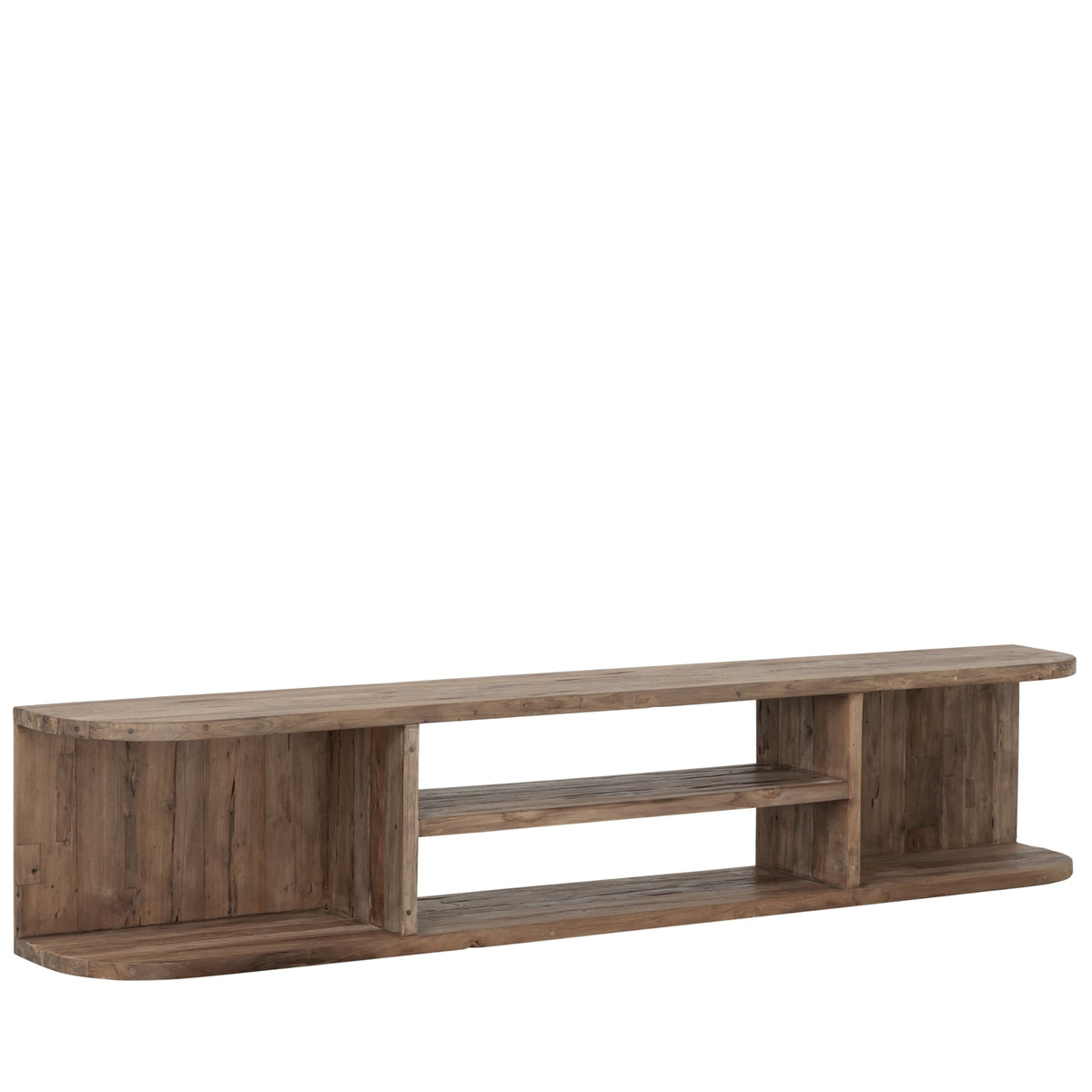 TV-meubel Rush rustiek teakhout naturel 200cm MUST Living