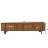 Afmetingen TV-meubel Salano 210cm: L210cm x B43cm x H50cm