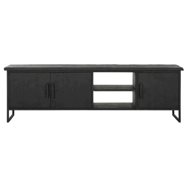 TV-meubel Timeless Black Beam zwart teakhout 180cm DTP Home