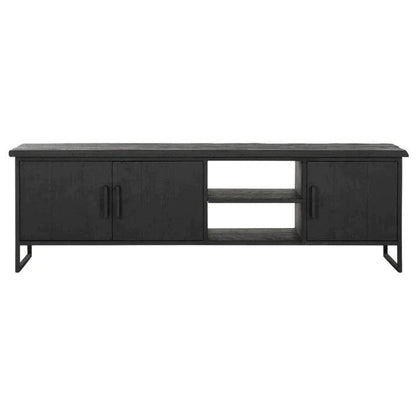 TV-meubel Timeless Black Beam zwart teakhout 180cm DTP Home