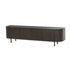 TV-meubel Tobago van Livingfurn in espresso eiken, 210 cm breed met afgeronde zijkanten