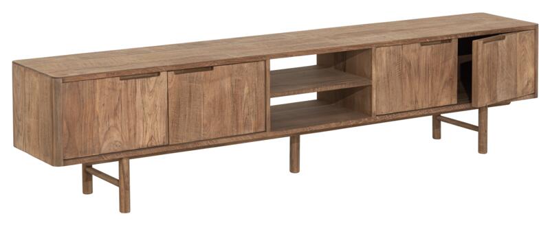TV stand Bliss No.2 large, 4 doors, 2 open racks - - DTP Home - livinglovely.nl