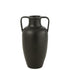 Vaas 2 Armen Terracotta Zwart 66cm Large - Vaas - J-Line - livinglovely.nl