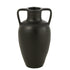 Vaas 2 Armen Terracotta Zwart Small - Vaas - J-Line - livinglovely.nl