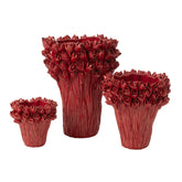 Vaas Ambrosia Keramiek Rood Large Dia35cmxH43,5cm J-Line - Vaas - J-Line - livinglovely.nl