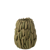 Vaas Botanica Bonen Hoog Keramiek Groen