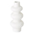 Vaas Bubble van MUST Living, hoge witte vaas van vezelcement met bubbelpatroon