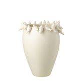 Vaas Budgie Keramiek Wit Large Dia39,5cmxH50cm J-Line - Vaas - J-Line - livinglovely.nl