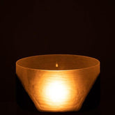 Vaas Circulo Plat Glas Zwart Transparant - Vaas - J-Line - livinglovely.nl