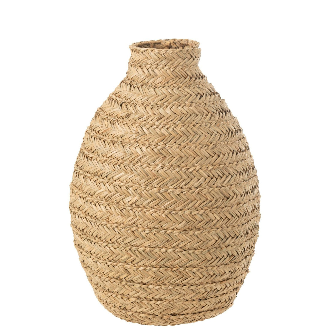 Vaas Gevlochten Zeegras Naturel Large J-Line