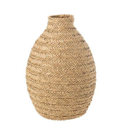 Vaas Gevlochten Zeegras Naturel Large J-Line