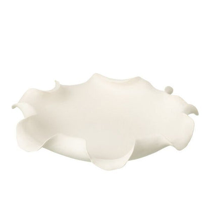 Vaas Helix Onregelmatig Keramiek Wit Ø31cmxH31cm J-Line