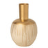 Vaas Keramiek Beige Goud Extra Large van J-Line, grote beige keramieken vloervaas met goudkleurig accent