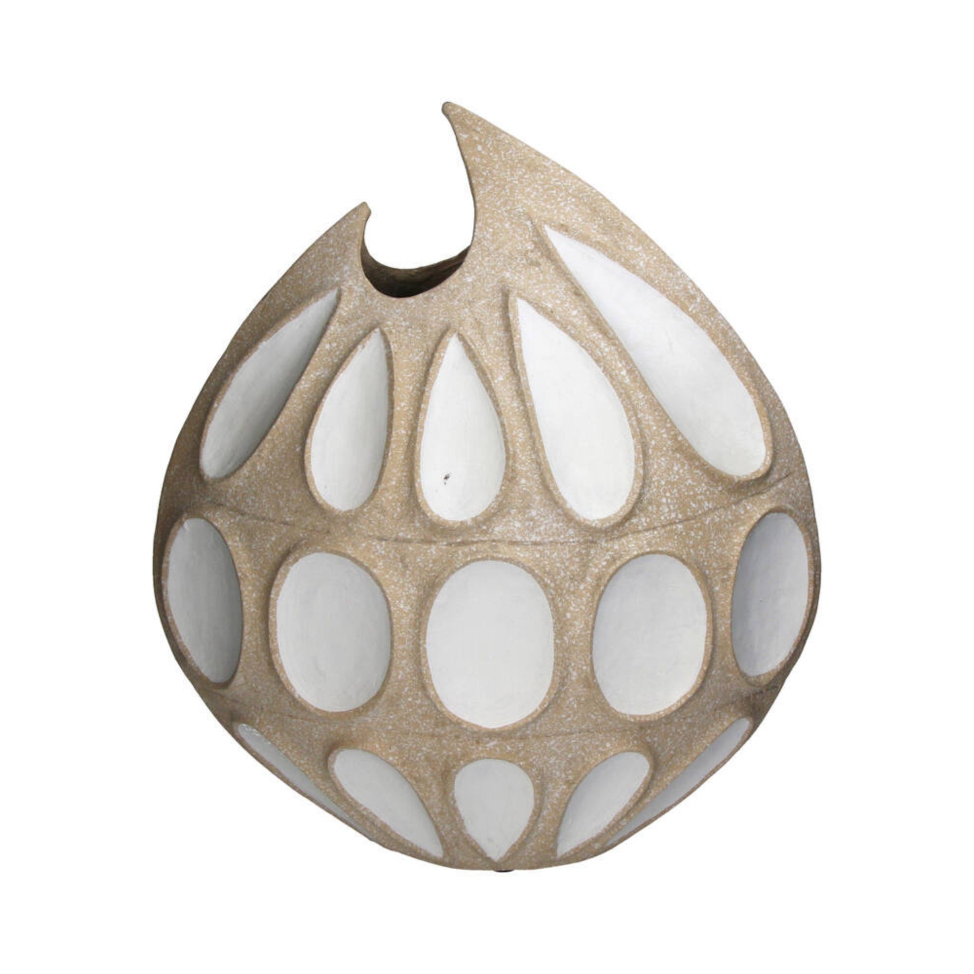 Vaas Lillian Papermache Zand 48,3x22,9x53,3cm - Vaas - Living Lovely - livinglovely.nl