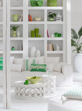 Vaas Limoen Keramiek Groen Large - Vaas - J-Line - livinglovely.nl