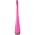 Vaas Noah Glas Fuchsia Large van J-Line, hoge slanke vaas van fuchsia glas van 120cm
