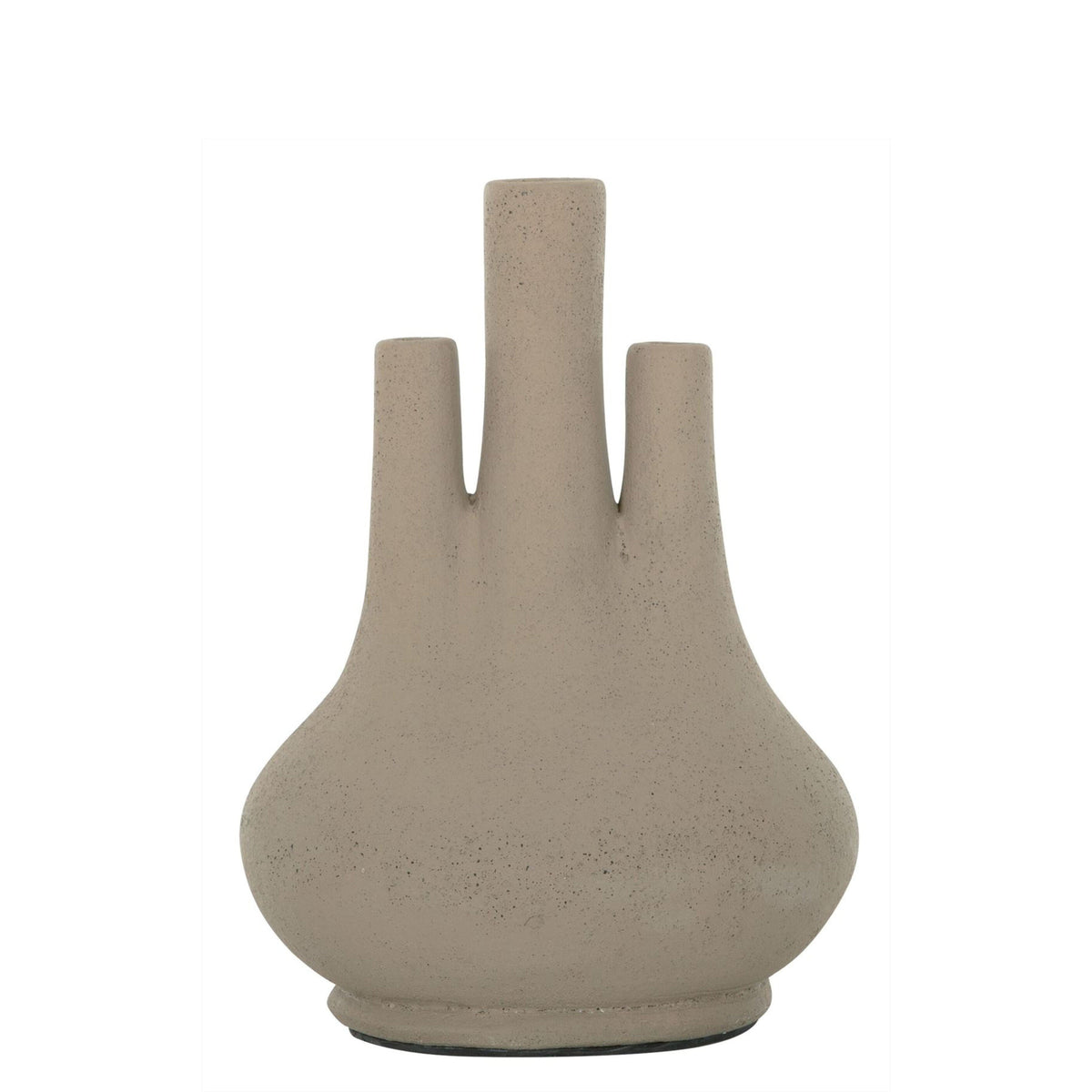 Terracotta vaas Okko zand zijaanzicht MUST Living