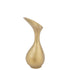 Vaas Olivia Aluminium Goud Medium - Vaas - J-Line - livinglovely.nl