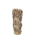 Vaas Paddenstoelen Steengoed Ecru Beige Small van J-Line, cilindervaas met paddenstoelen in ecru en beige