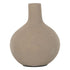 Vaas Risto van MUST Living, bolle terracotta vaas in egale zandkleur