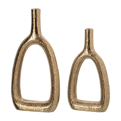 Vaas Soliflore Aluminium Goud Large J-Line