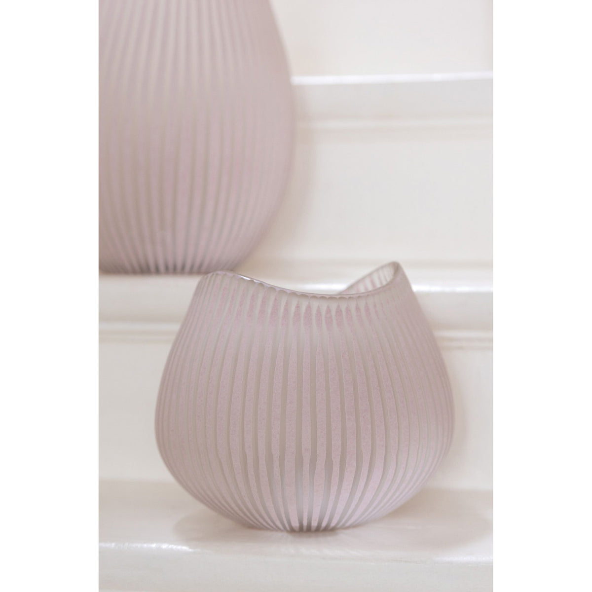 Vaas Streep Glas Lichtroze Small J-Line