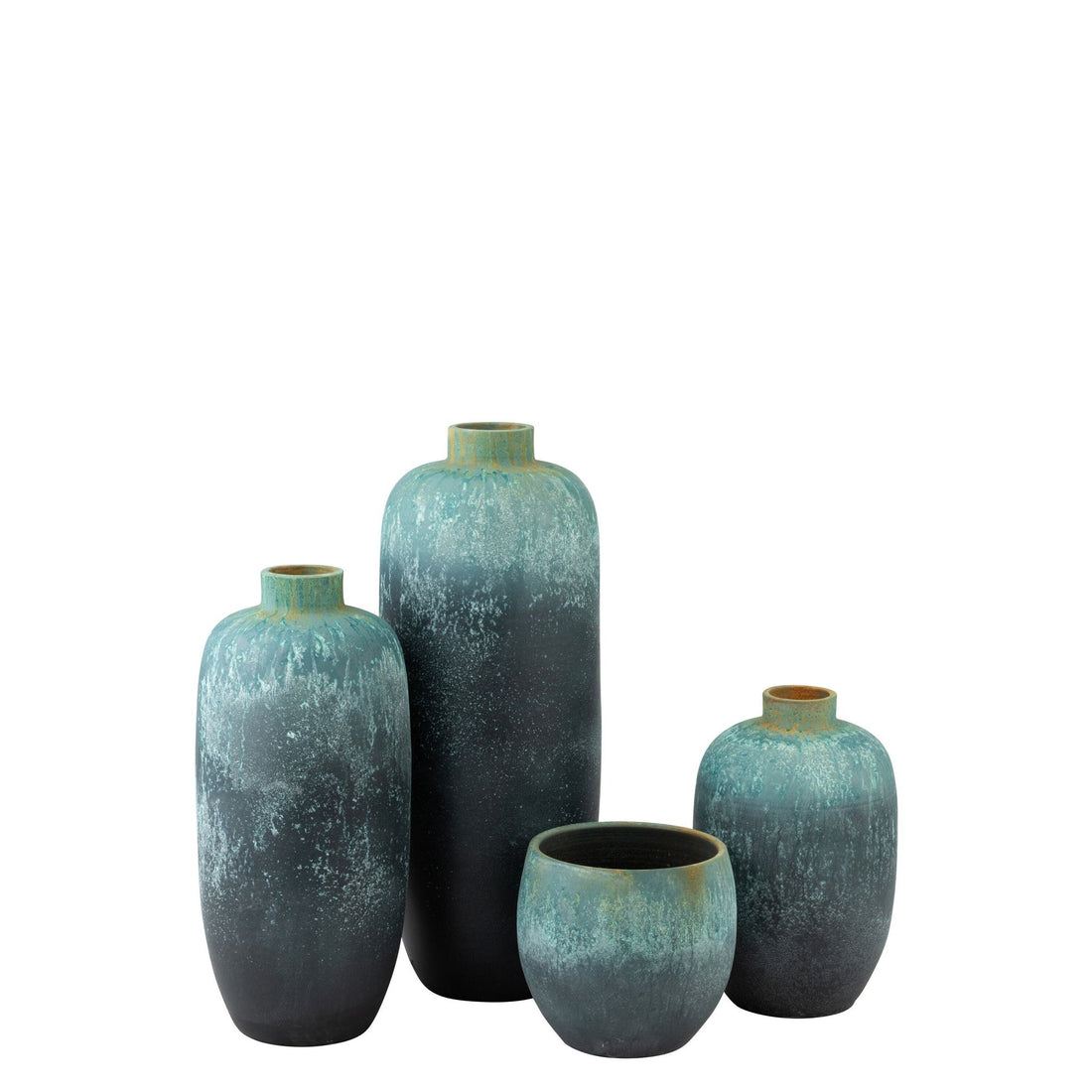 Vaas Vintage Keramiek Azuurblauw Large J-Line