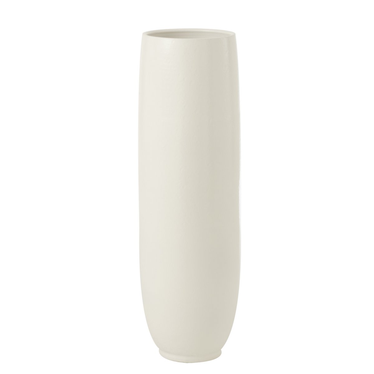 Vaas Ying Keramiek Wit Large 23x23x92cm - Vaas - J-Line - livinglovely.nl