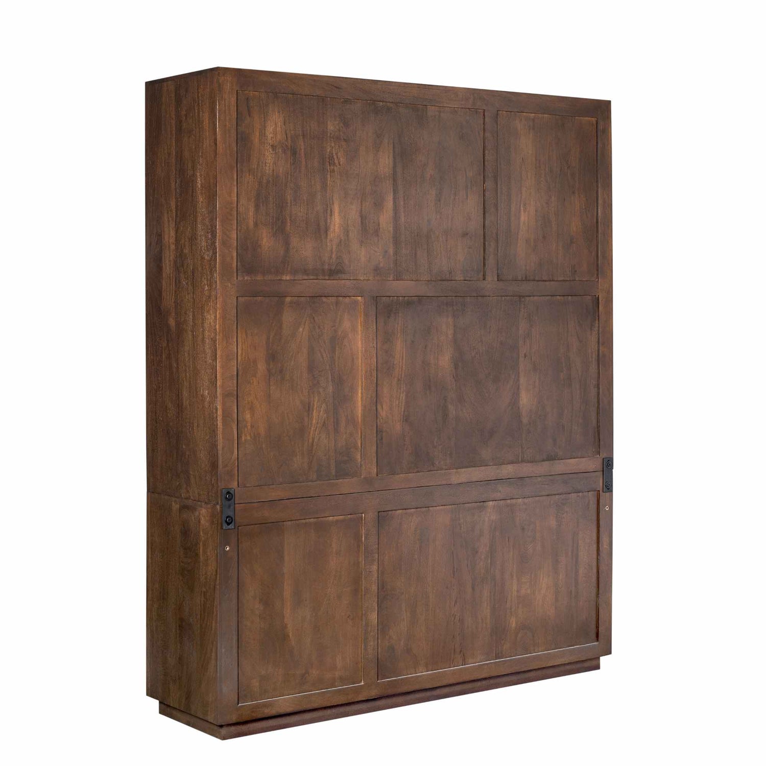 Open vakken van de Vakkenkast Brussel Bruin 160cm van Starfurn gestyled met boeken en keramiek