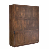 Open vakken van de Vakkenkast Brussel Bruin 160cm van Starfurn gestyled met boeken en keramiek