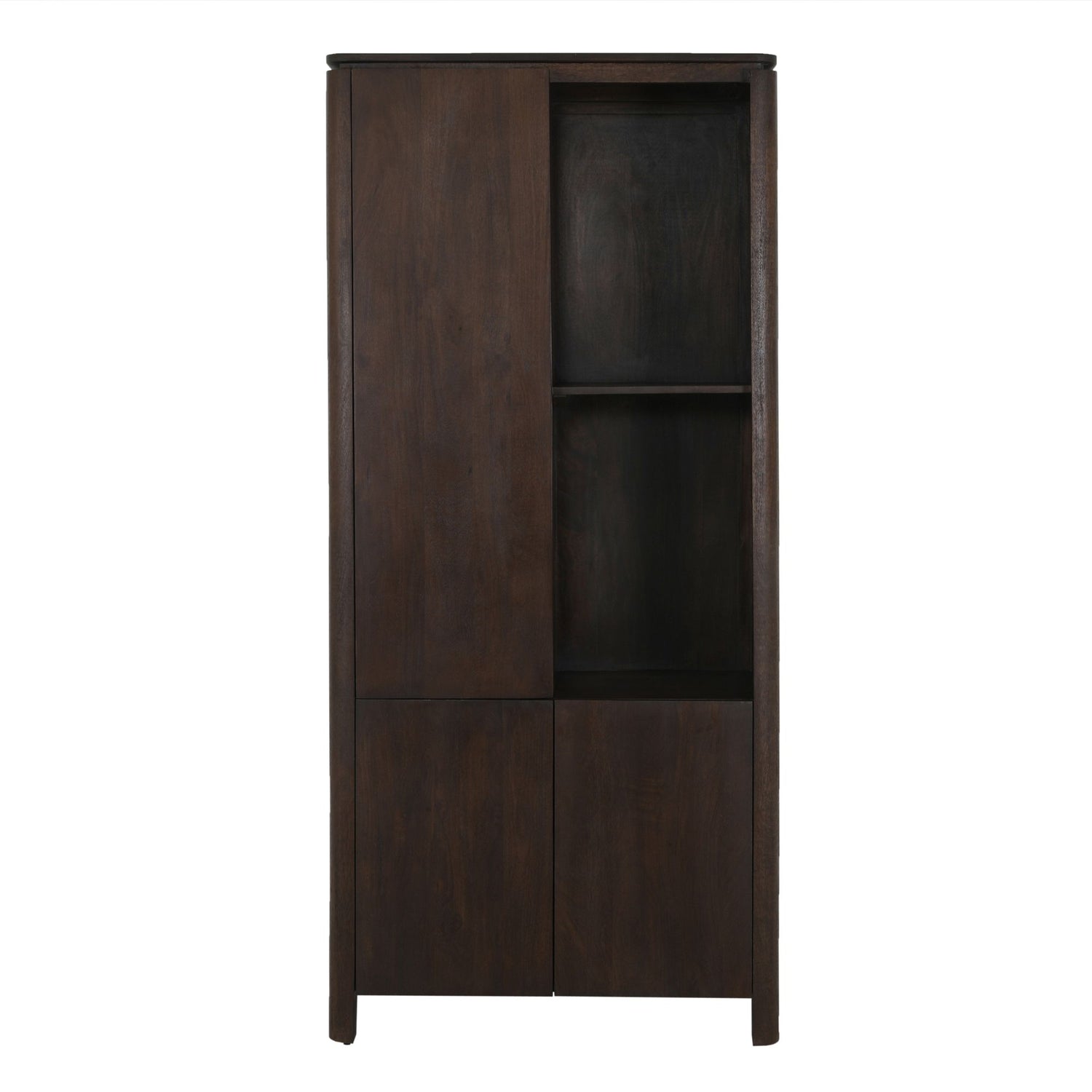 Vakkenkast Dallas Bruin van Starfurn, 90 cm breed en 200 cm hoog